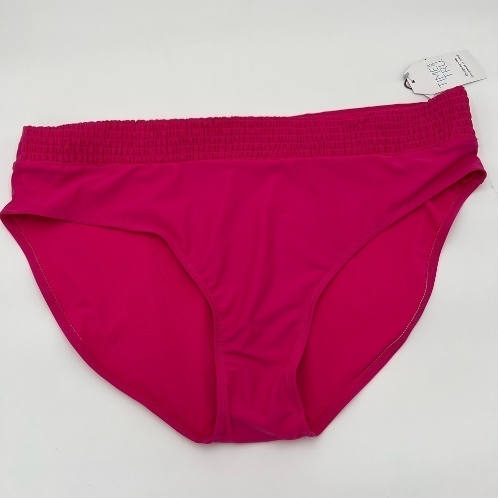 Time and Tru Fuchsia Women's Bikini Swim Bottoms 3X NWT